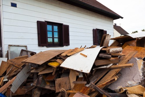 House clearance team efficiently removing furniture
